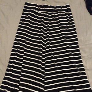 Black and White Stripped Skirt